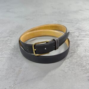 Vintage Christopher Hayes Gray Leather Dress Belt Size 40